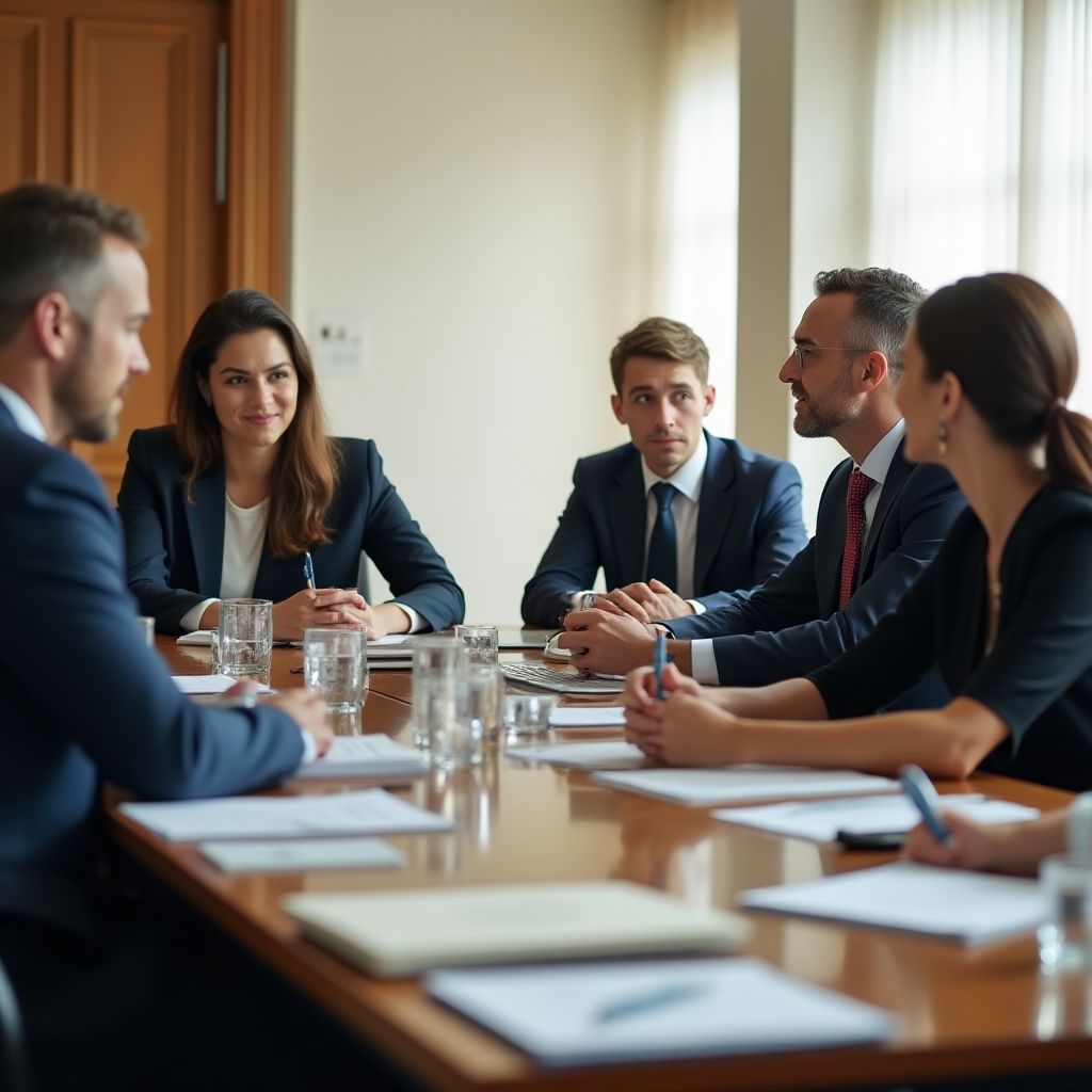 Reunión con reguladores bancarios